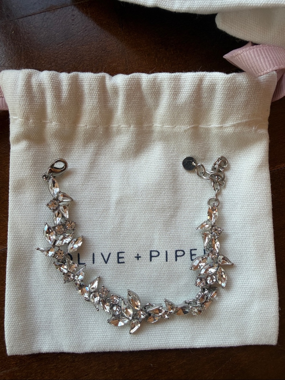 Olive and Piper Crystal Link Bracelet